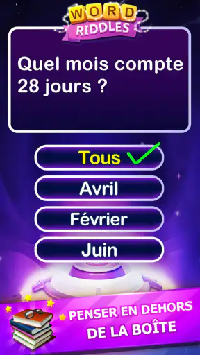 Word Riddles - Jeux mots hors screenshot 1