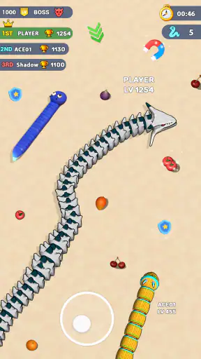 Worms .io Hungry Game screenshot 11