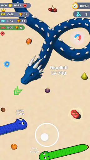 Worms .io Hungry Game screenshot 12