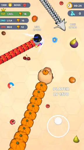 Worms .io Hungry Game screenshot 7