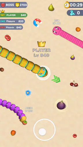 Worms .io Hungry Game screenshot 9