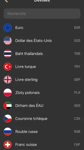 Сonvertisseur monnaie - taux screenshot 3