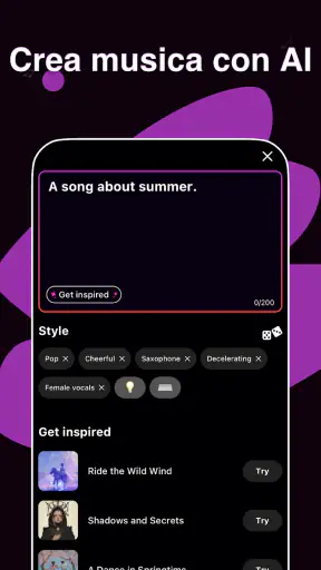Generatore di musica AI, Waazy screenshot 2