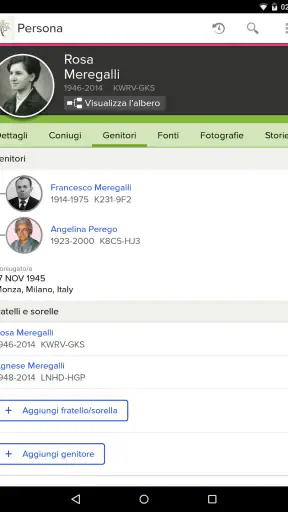 Albero di FamilySearch screenshot 1
