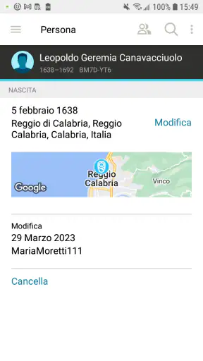 Albero di FamilySearch screenshot 7