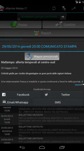 Allarme Meteo IT screenshot 11