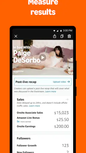 Amazon Live Creator App screenshot 10