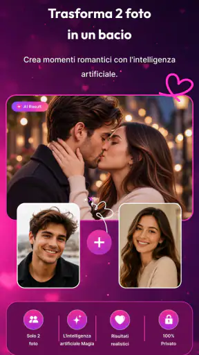 Amore IA Abbraccio e bacio IA screenshot 5