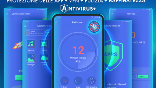Antivirus - Pulitore + VPN screenshot 1