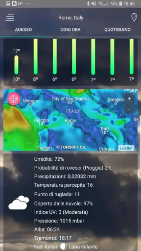 App di previsioni del tempo screenshot 3