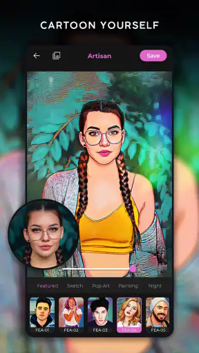 Artisan: Foto Cartoon Efetti screenshot 2