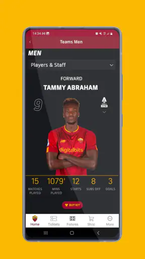 AS Roma Mobile 2.0.0 screenshot 2