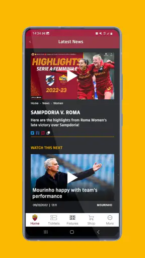 AS Roma Mobile 2.0.0 screenshot 4