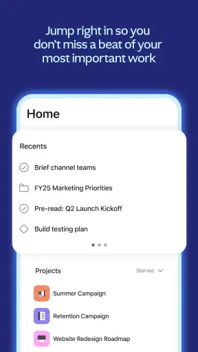 Asana: gestione del lavoro screenshot 2