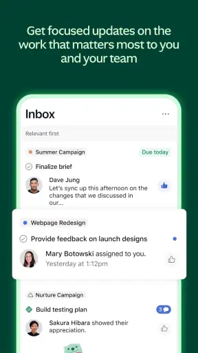 Asana: gestione del lavoro screenshot 3