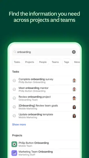Asana: gestione del lavoro screenshot 6