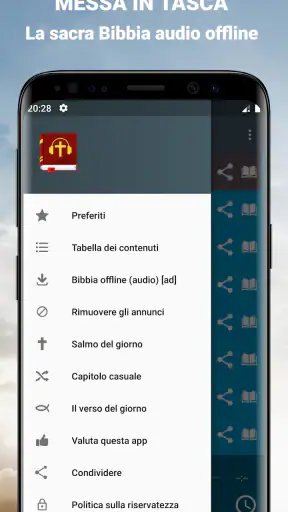 Audio Bibbia Italiano mp3 app screenshot