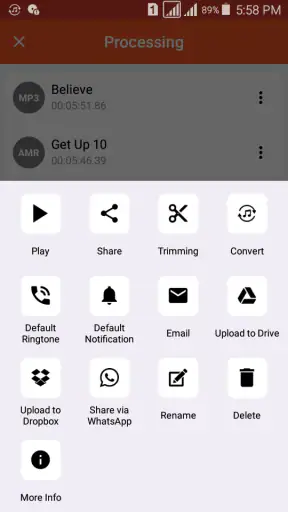 Audio Converter (MP3 AAC OPUS) screenshot 8