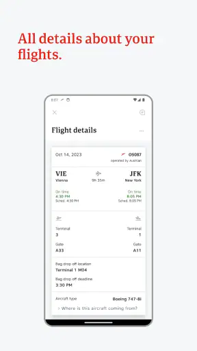 Austrian Airlines screenshot 5