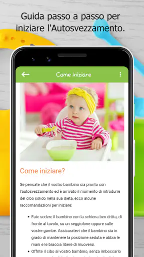 Autosvezzamento Guida Ricette screenshot 8