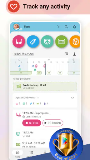 Baby Daybook - Diario neonato screenshot 1