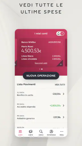 Banca Widiba screenshot 2