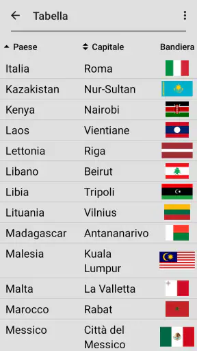 Bandiere degli stati del mondo screenshot 5