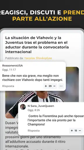 Bianconeri Live: App di calcio screenshot 11