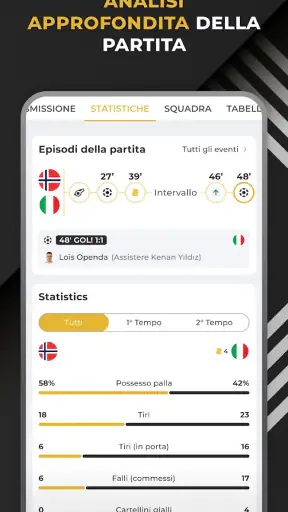 Bianconeri Live: App di calcio screenshot 7