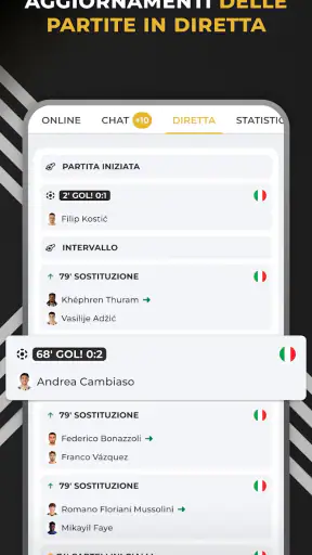 Bianconeri Live: App di calcio screenshot 8