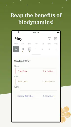 Biodynamic Gardening Calendar screenshot 1