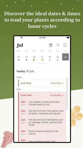 Biodynamic Gardening Calendar screenshot 2