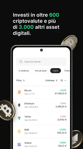 Bitpanda: Cripto e azioni screenshot 1
