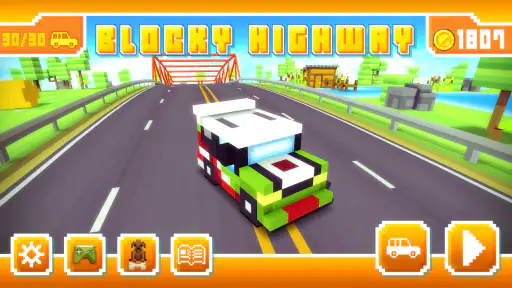 Blocky Highway: Traffic Racing screenshot 12