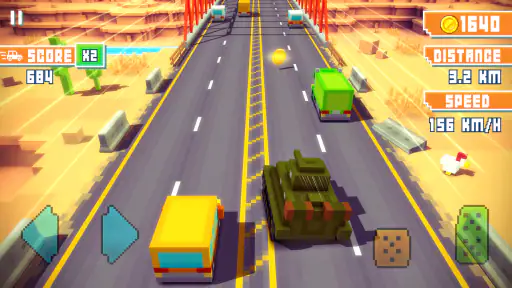 Blocky Highway: Traffic Racing screenshot 7