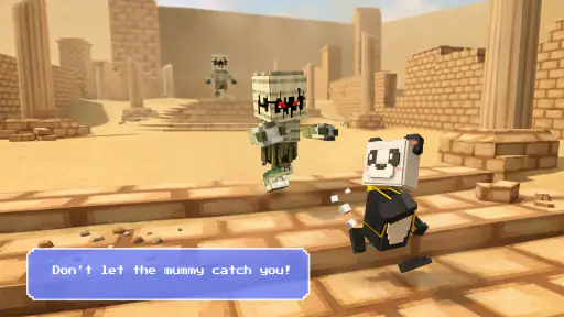 Blocky Quest: Panda Adventure screenshot 2