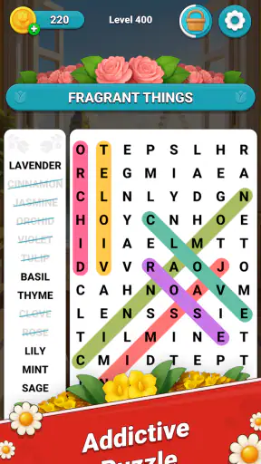 Blossom Word Search screenshot 2
