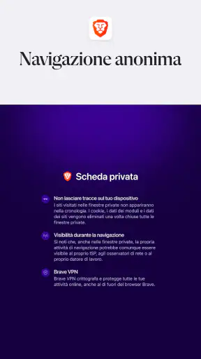 Brave Browser Web VPN Privato screenshot 11