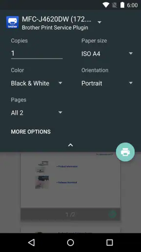 Brother Print Service Plugin screenshot 4