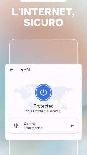 Browser Opera con VPN screenshot