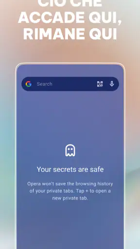 Browser Opera con VPN screenshot