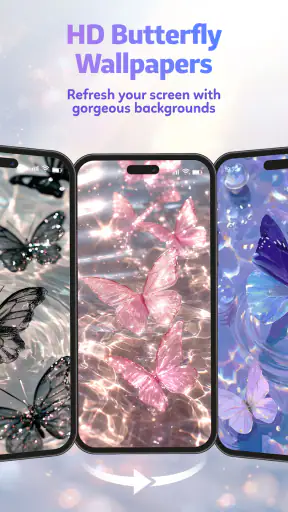 Butterfly Theme: Pink Keyboard screenshot 9