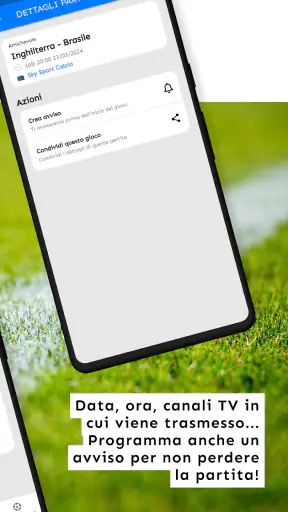 Calcio e TV: Le partite in TV screenshot 2
