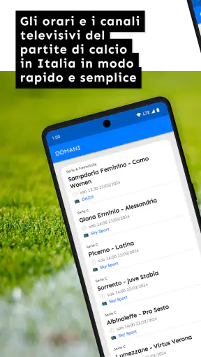 Calcio e TV: Le partite in TV screenshot 5