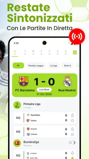 Calcio in diretta - Partite screenshot 2