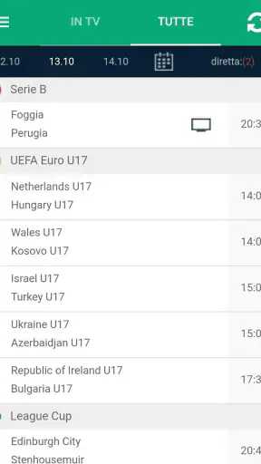 Calcio in TV e Livescore screenshot 4