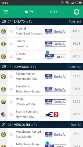 Calcio in TV e Livescore screenshot 5