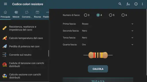 Calcoli Elettrici screenshot 10