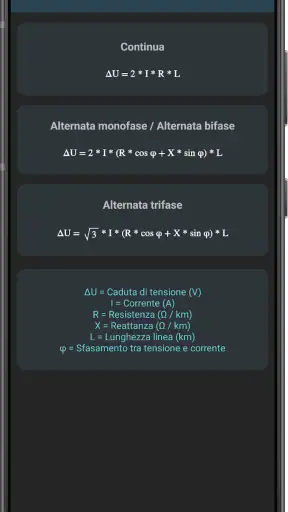 Calcoli Elettrici screenshot 6