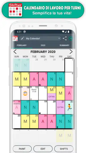 Calendario di Lavoro per turni screenshot 2